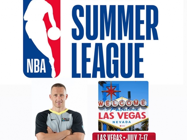 Basketbola tiesnesis un LSSS metodiķis tiesās NBA Summer League 